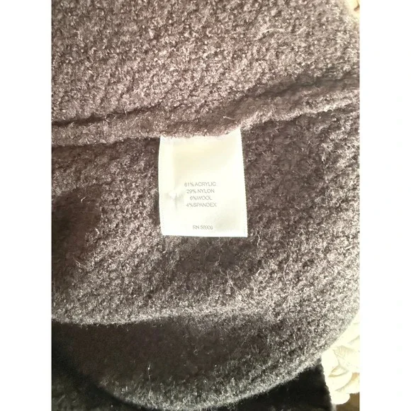 A Loves A Black Knit Lady Jacket Cardigan Jewel Buttons Old Money Chanel Style - Picture 6 of 6